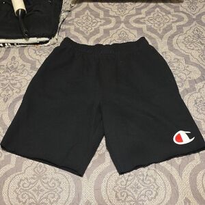 Champion Black Shorts with Logo